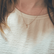 Mini Luna Halsband 18k guld