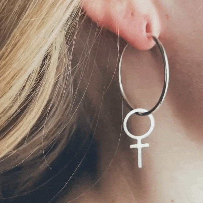 Hoop feminist 30mm