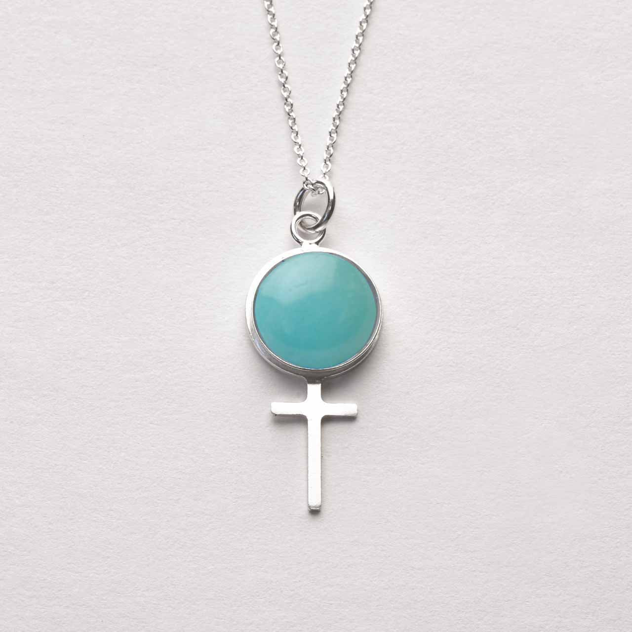 Amazonit Stort Feministsmycke - Feministsmeden