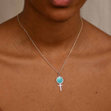 Amazonite Large Feminist Jewelry
