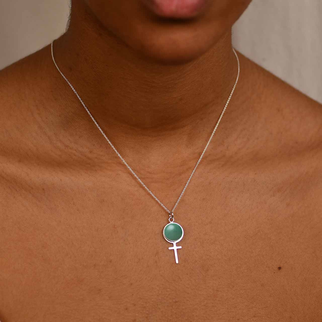 Aventurin Stort Feministsmycke - Feministsmeden