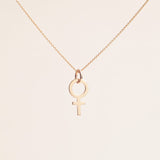 Harriet Feminist Pendant 18k Gold