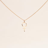 Harriet Hammered Feminist Pendant 18k Gold