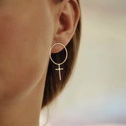 Hedvig Feministörhängen 18k guld - Feministsmeden