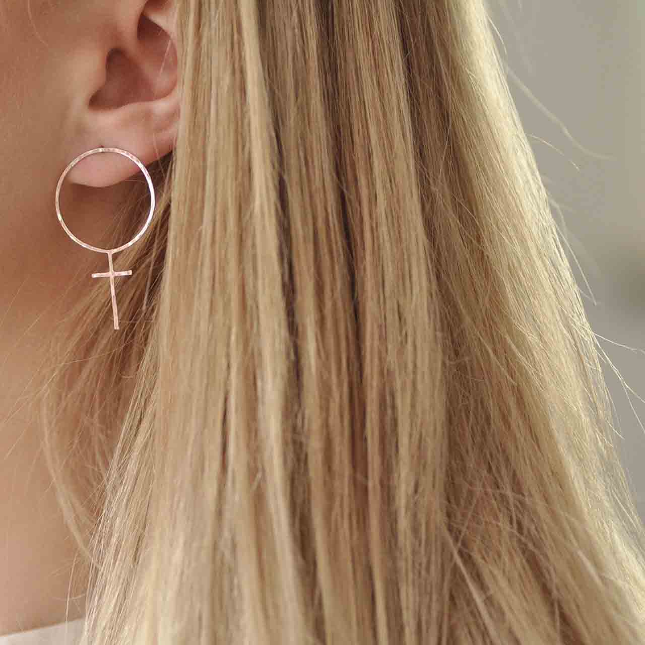 Jean Hamrade Örhängen - Feministsmeden