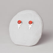 Karneol Susan B Studs - Feministsmeden