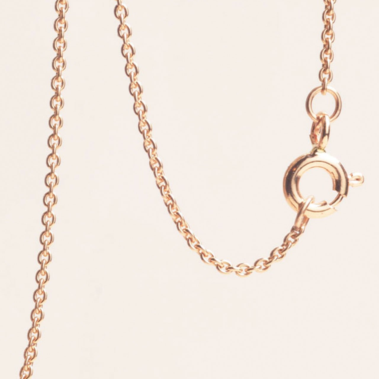 Kedja 1mm ø  18k guld - Feministsmeden