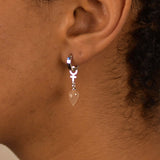 Månsten Hoop Örhängen