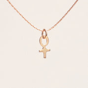 Mini Feministhalsband 18k guld - Feministsmeden