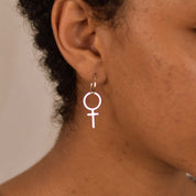 Rosa Hoop 18k - Feministsmeden