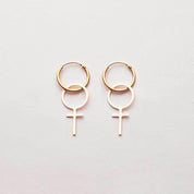 Rosa Hoop 18k - Feministsmeden