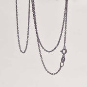 Svartoxiderad Kedja 1,5mm ø - Feministsmeden