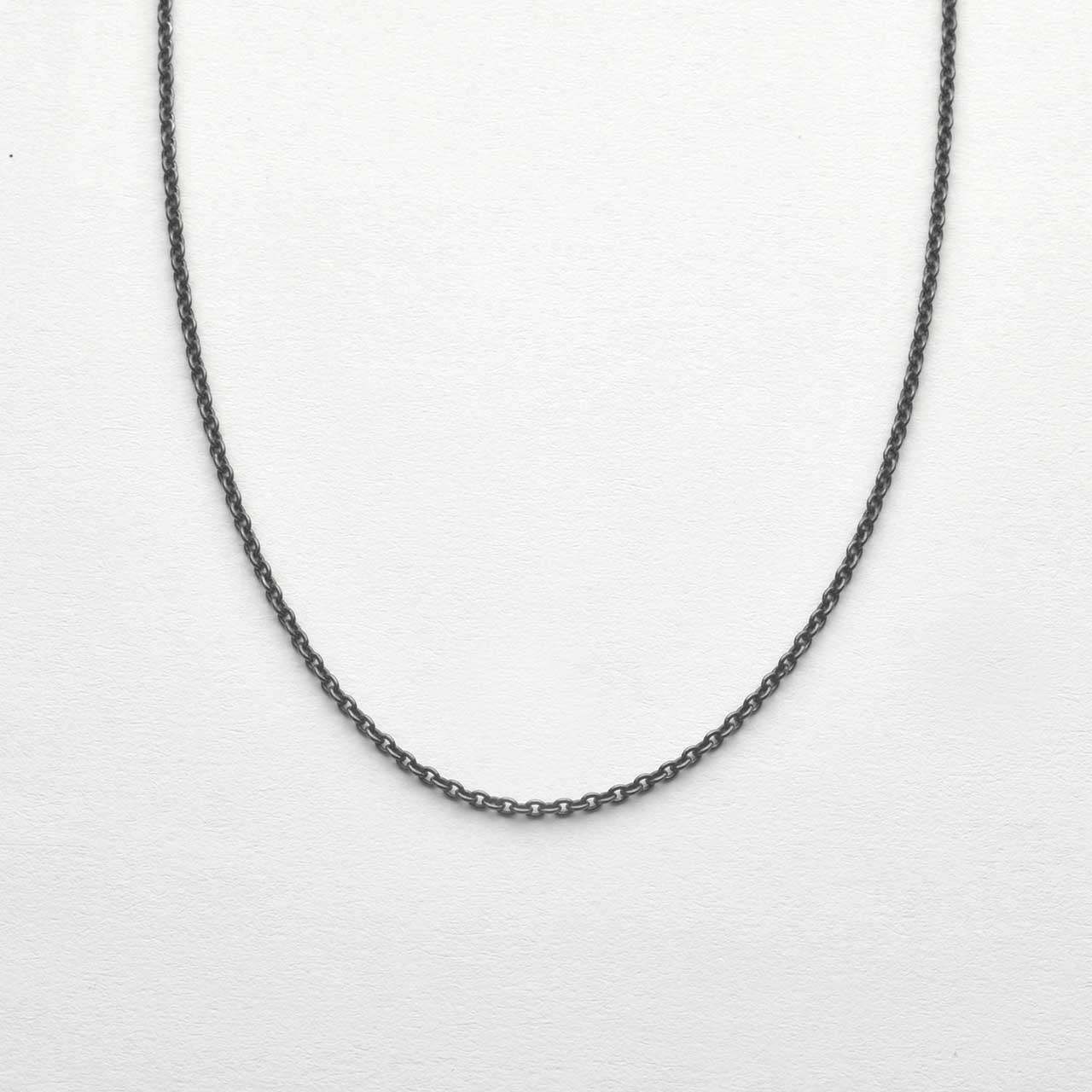 Svartoxiderad Kedja 1,5mm ø - Feministsmeden