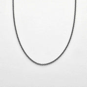 Svartoxiderad Kedja 1,5mm ø - Feministsmeden