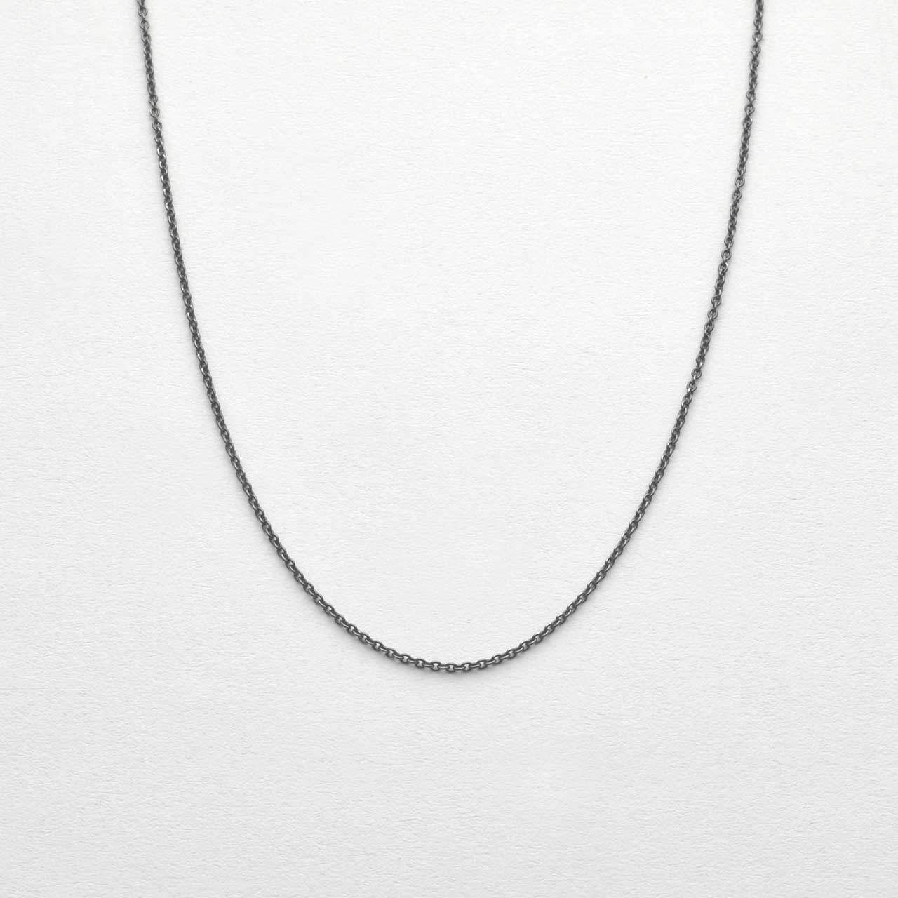 Svartoxiderad Kedja 1mm ø - Feministsmeden
