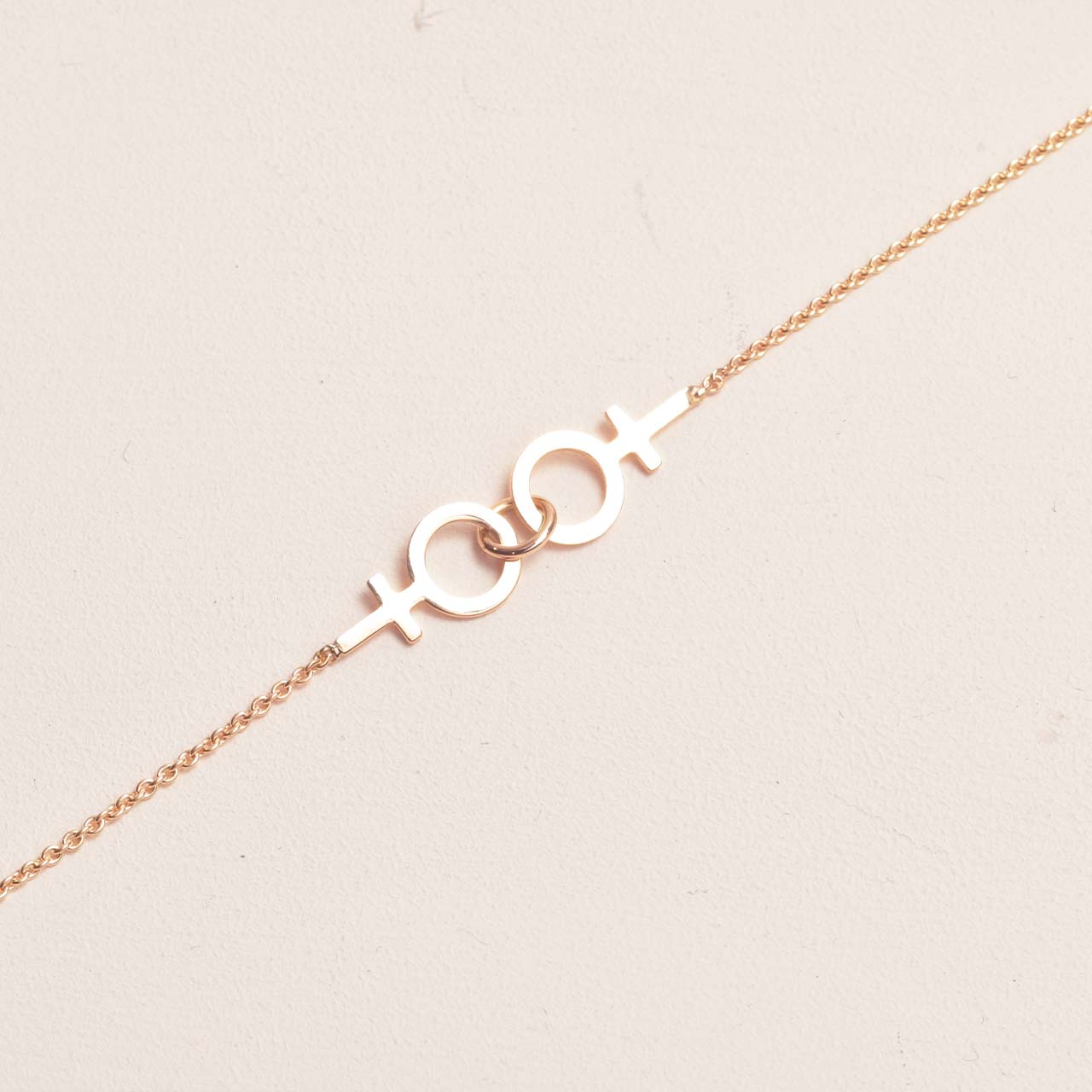 Tillsammans Feministarmband 18k guld - Feministsmeden