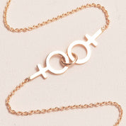 Tillsammans Feministarmband 18k guld - Feministsmeden