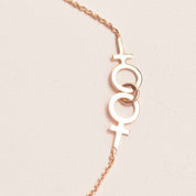 Tillsammans Feministarmband 18k guld - Feministsmeden