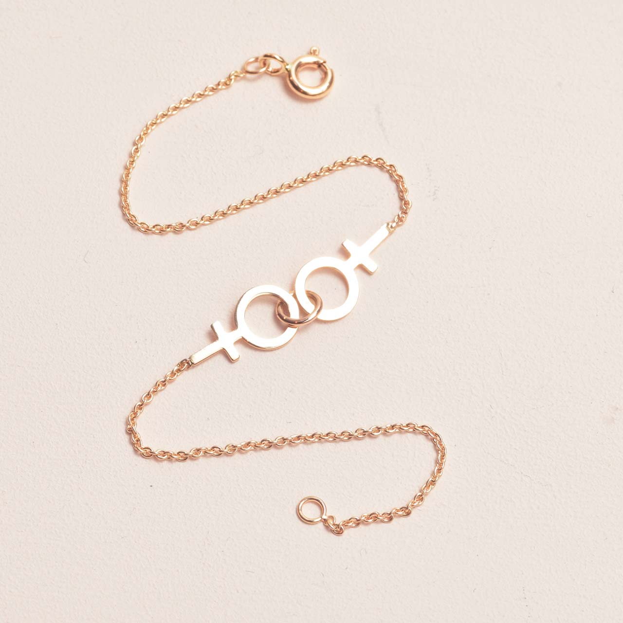 Tillsammans Feministarmband 18k guld - Feministsmeden