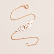 Tillsammans Feministarmband 18k guld - Feministsmeden